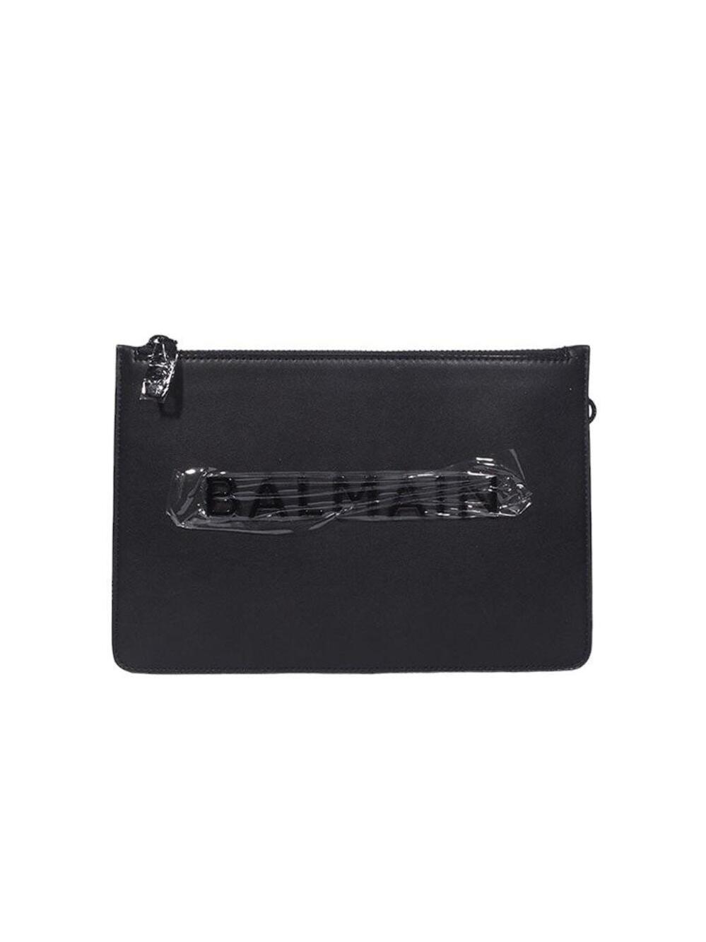 Balmain Strap Clutch Crossbody Bag #353337F80B